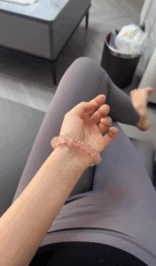 Click to view full screen Pink Grapefruit Crystal Bracelet photo review