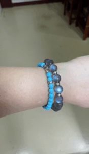 Click to view full screen Natural Grey Moonstone Crystal Bracelet photo review