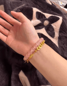 Click to view full screen Pink Grapefruit Crystal Bracelet photo review