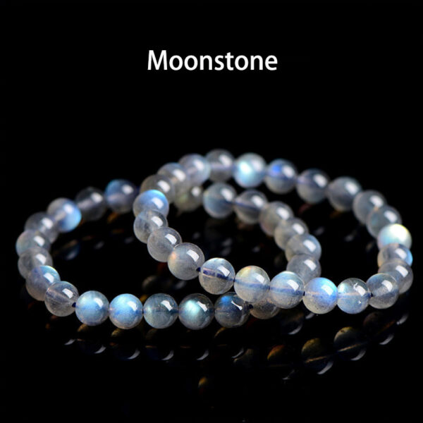 Natural Grey Moonstone Crystal Bracelet